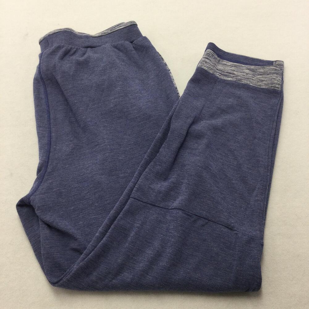 Tommy Bahama Lounge Pants Mens Large Blue Knit Lightweight Elastic Waist Logo